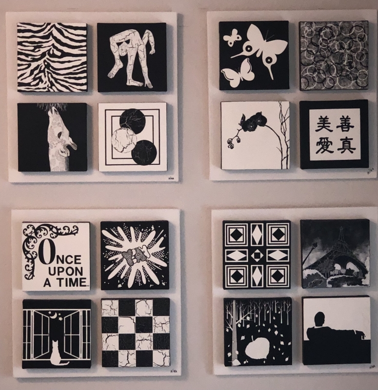 Black & White Minis by artist Nina Linden